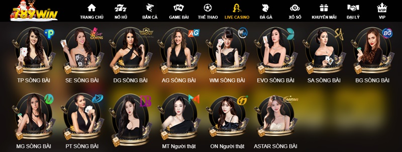 Casino online 789win có rất nhiều Dealer xinh đẹp sexy