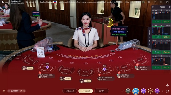 Giao diện chơi Blackjack online tại 789win